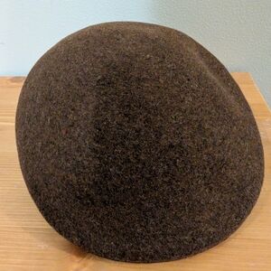 Vintage Flat Ascot Cap Brooks 100% Wool Flat Cap 7  1/8 Brown Made In England